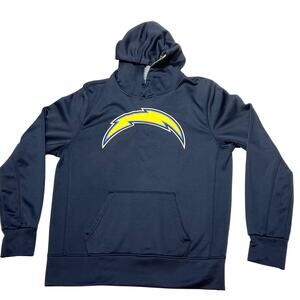 Los Angeles Chargers Hoodie Sweatshirt Mens Large L Pullover Navy Blue OTS